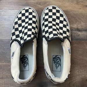 Black and white checkered vans